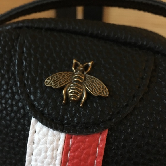 Black Faux Leather Crossbody Bag - Picture 4 of 6